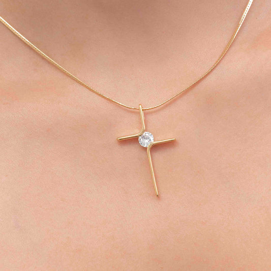 Dije Cruz Circonia 4 cm