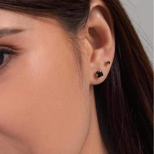 Topo Circón Grande Negro