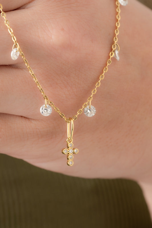 Dije Cruz Redondeada 1.6 cm