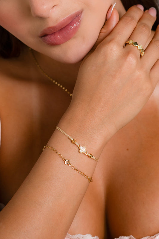 Pulsera Clover Silueta + Extensor