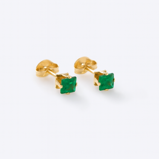 Topo Circón Verde 4mm